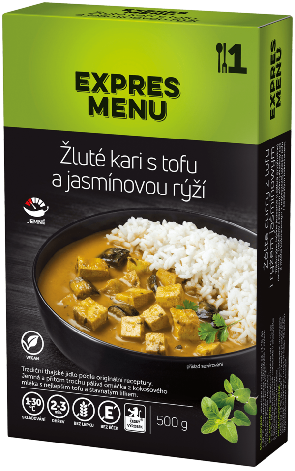 KM Žluté kari s tofu a jasmínovou rýží