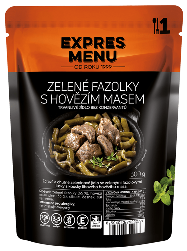 Zelené fazolky s hov. masem (SCD)